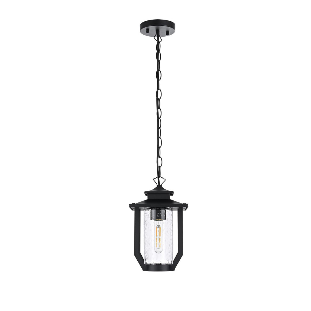 7 Inch Outdoor Pendant In Black - View 3 - Joshua Marshal
