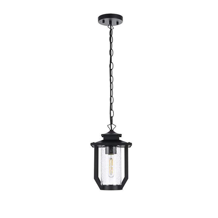 7 Inch Outdoor Pendant In Black - View 3 - Joshua Marshal