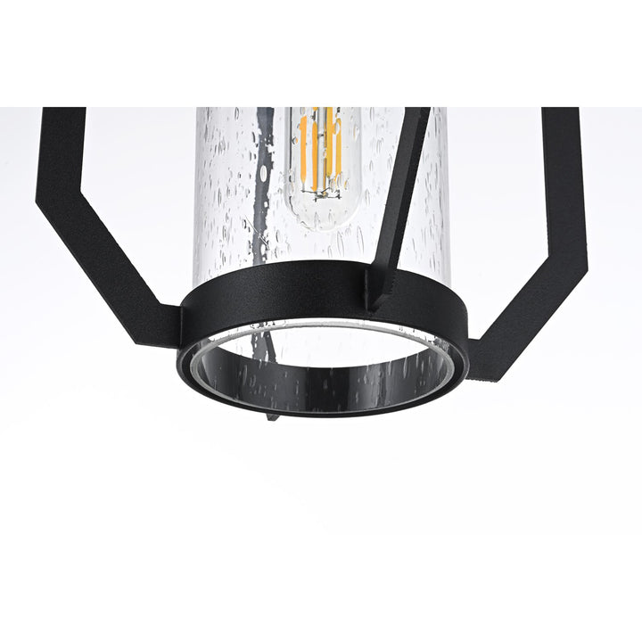 7 Inch Outdoor Pendant In Black - View 4 - Joshua Marshal