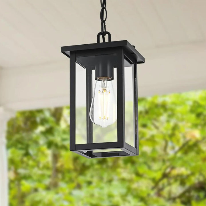6 Inch Outdoor Pendant In Black Black Finish - LIGHTING by Joshua Marshal