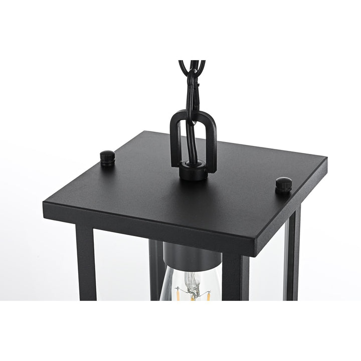 6 Inch Outdoor Pendant In Black - View 4 - Joshua Marshal