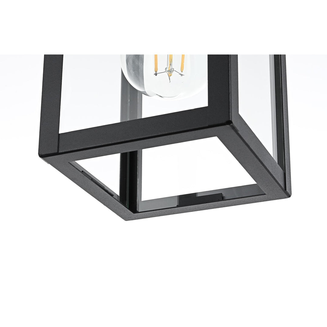 6 Inch Outdoor Pendant In Black - View 5 - Joshua Marshal