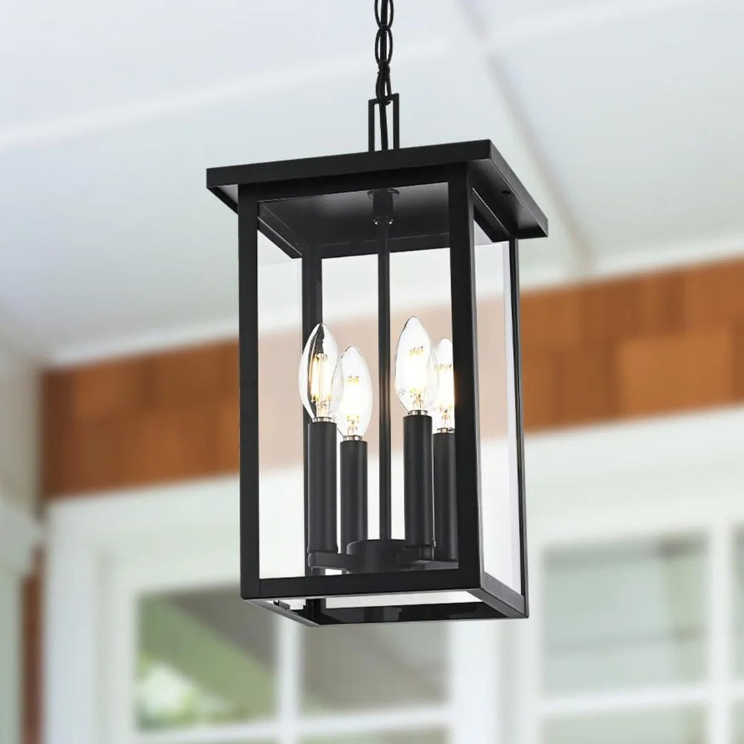 9 Inch Outdoor Pendant In Black Black Finish - LIGHTING by Joshua Marshal