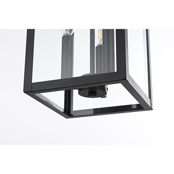 9 Inch Outdoor Pendant In Black - View 5 - Joshua Marshal