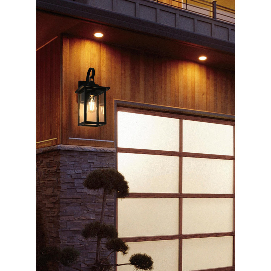 7 Inch Outdoor Wall Sconce In Black - View 2 - Joshua Marshal