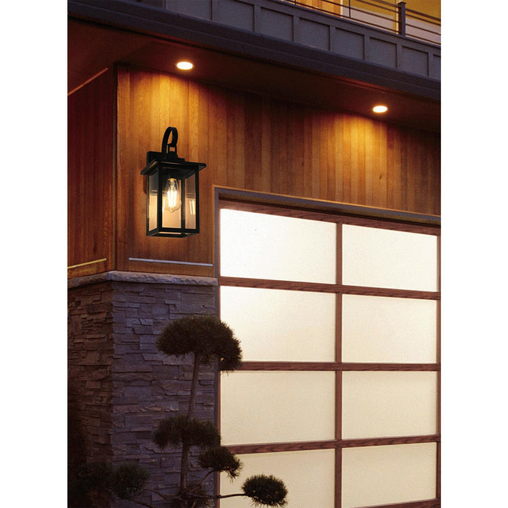 7 Inch Outdoor Wall Sconce In Black - View 2 - Joshua Marshal