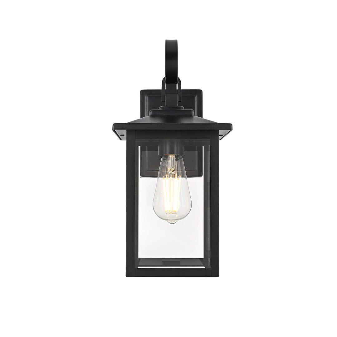 7 Inch Outdoor Wall Sconce In Black - View 3 - Joshua Marshal