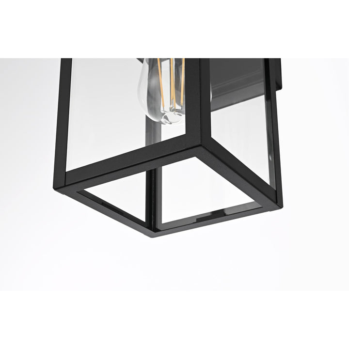 7 Inch Outdoor Wall Sconce In Black - View 5 - Joshua Marshal
