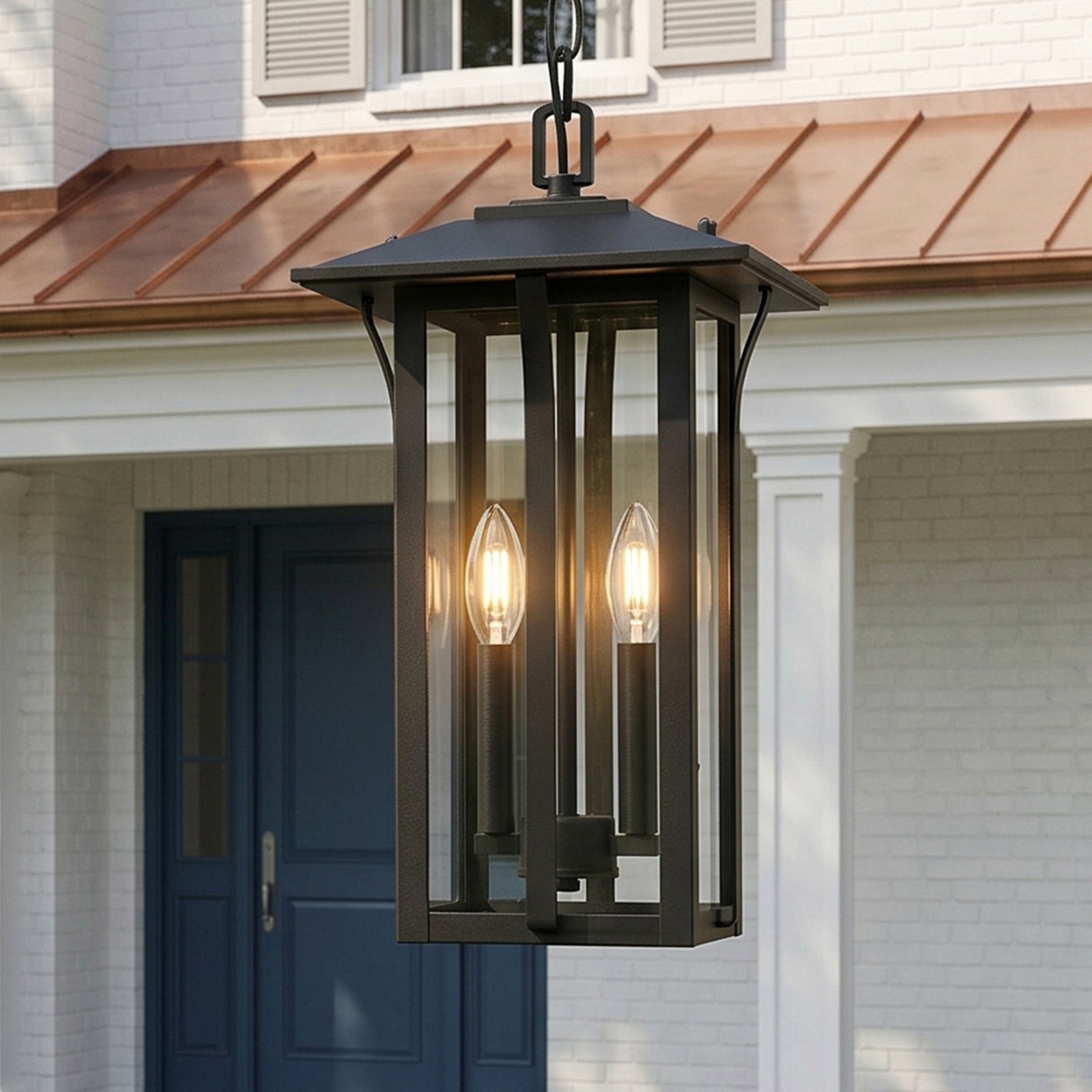9 Inch Outdoor Pendant In Black Black Finish - LIGHTING by Joshua Marshal
