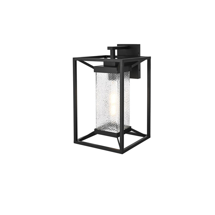 9.5 Inch Outdoor Wall Sconce In Black - View 4 - Joshua Marshal