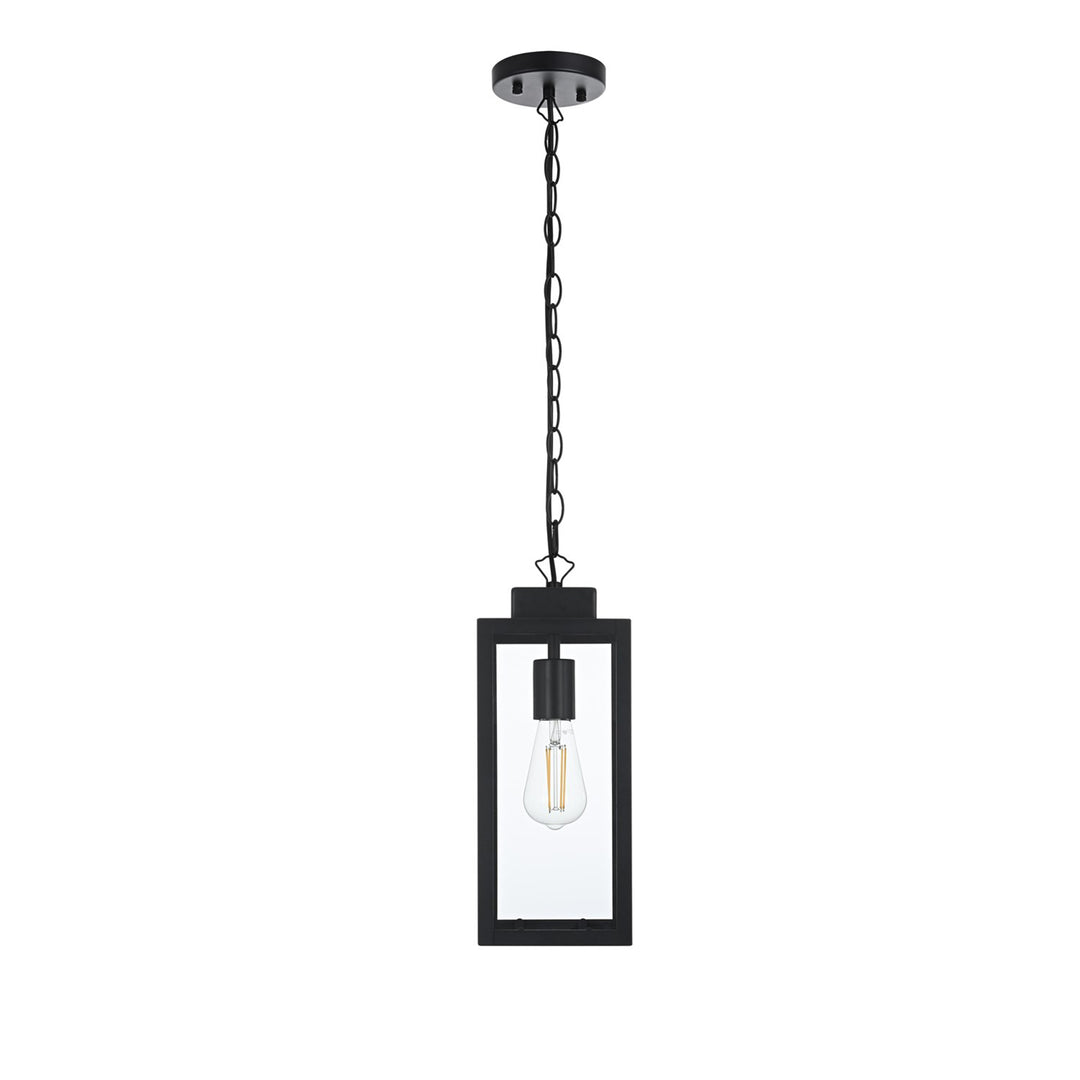 6 Inch Outdoor Pendant In Black - View 3 - Joshua Marshal