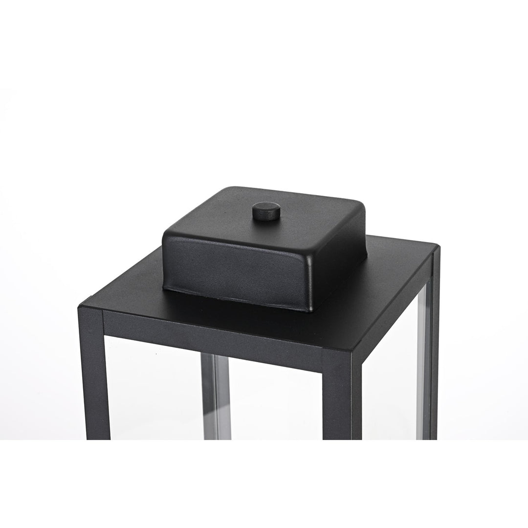 6 Inch Outdoor Post Light In Black - View 4 - Joshua Marshal