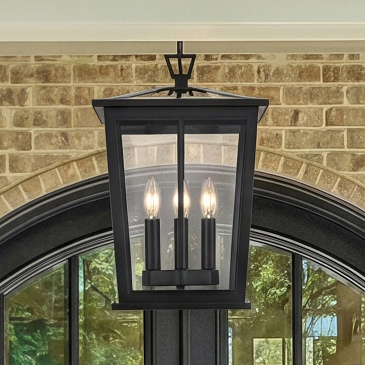 9.5 Inch Outdoor Pendant In Black Black Finish - LIGHTING by Joshua Marshal