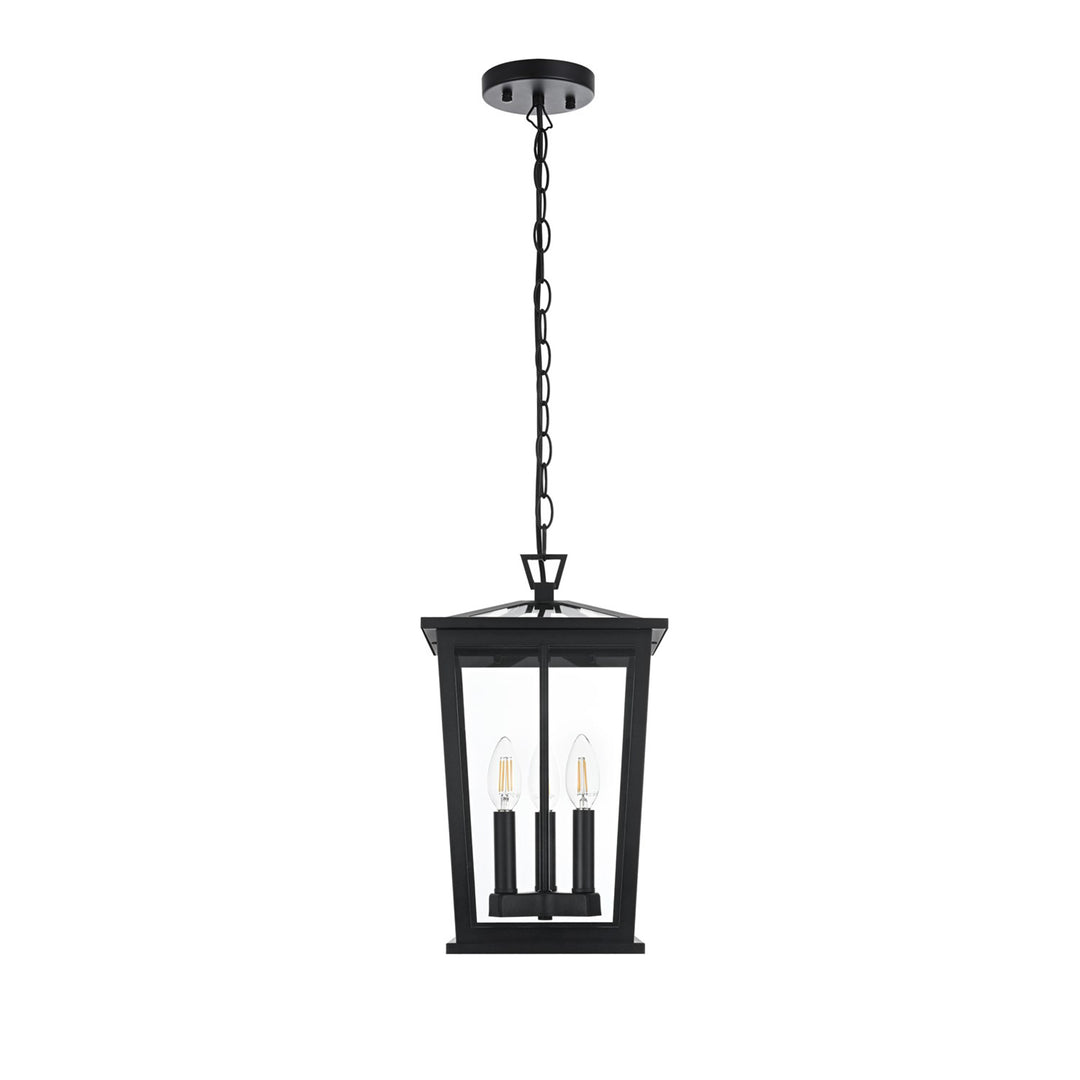 9.5 Inch Outdoor Pendant In Black - View 3 - Joshua Marshal