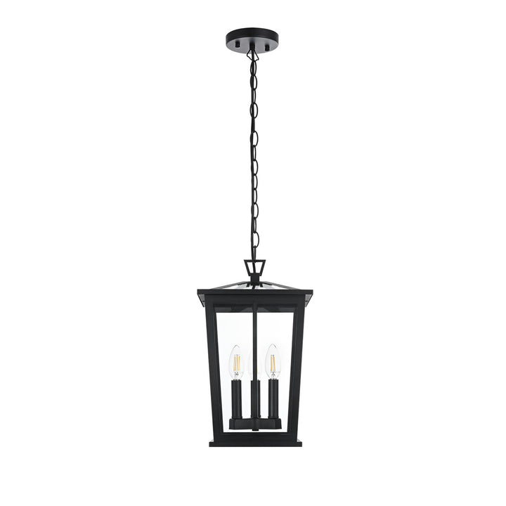 9.5 Inch Outdoor Pendant In Black - View 3 - Joshua Marshal