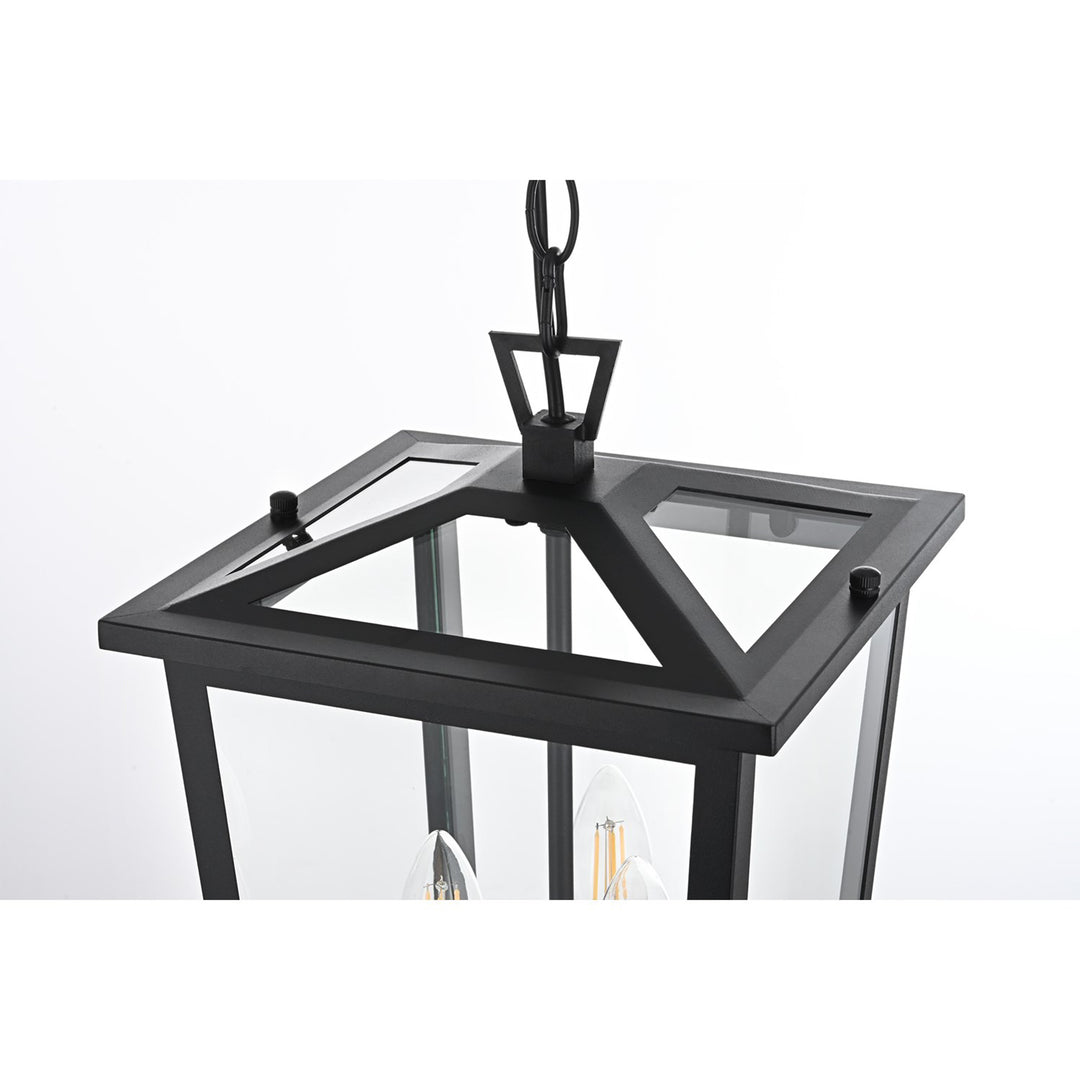 9.5 Inch Outdoor Pendant In Black - View 5 - Joshua Marshal