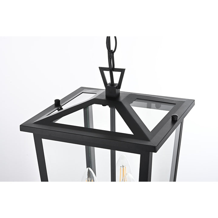 9.5 Inch Outdoor Pendant In Black - View 5 - Joshua Marshal