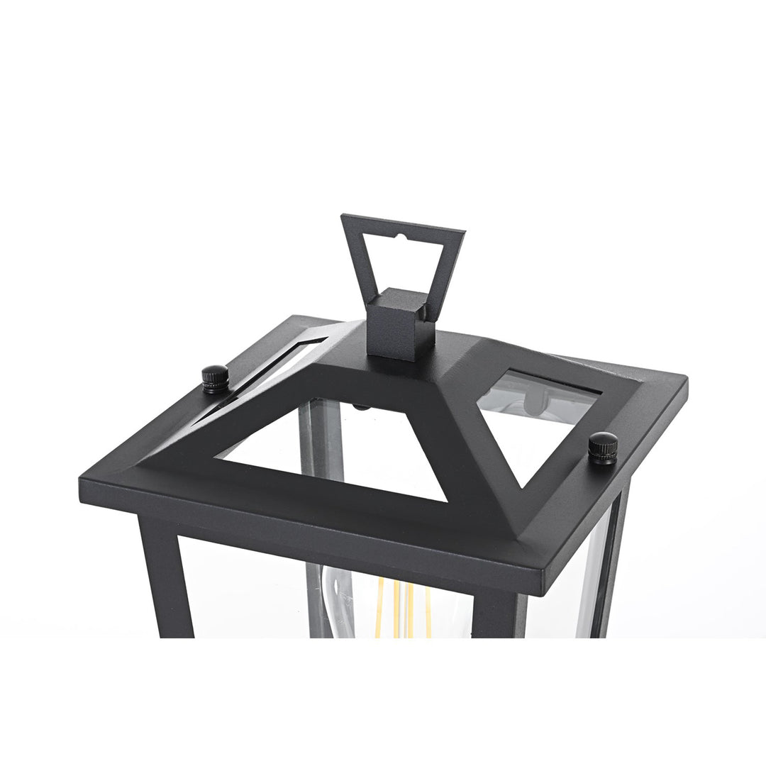 7 Inch Outdoor Post Light In Black - View 5 - Joshua Marshal