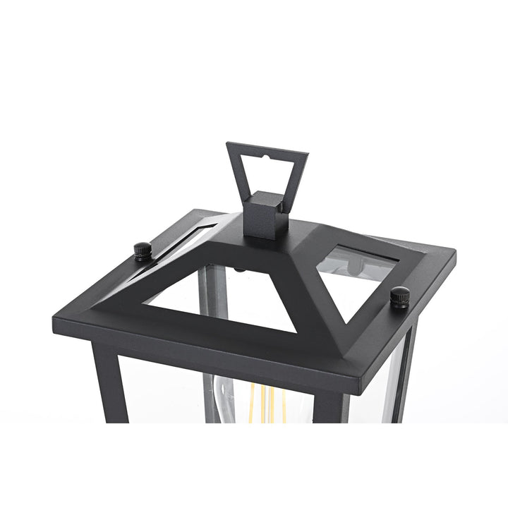 7 Inch Outdoor Post Light In Black - View 5 - Joshua Marshal