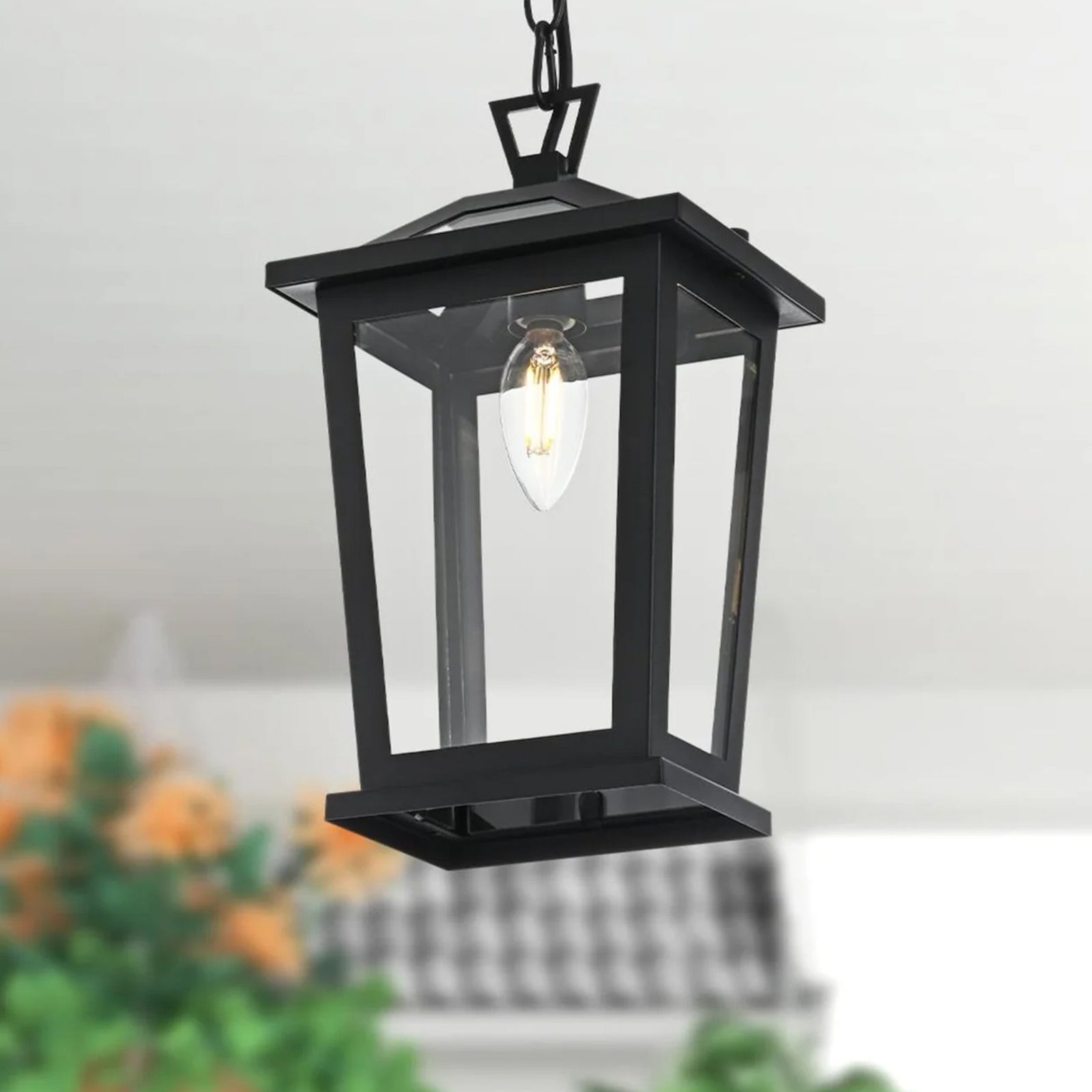 7 Inch Outdoor Pendant In Black Black Finish - LIGHTING by Joshua Marshal