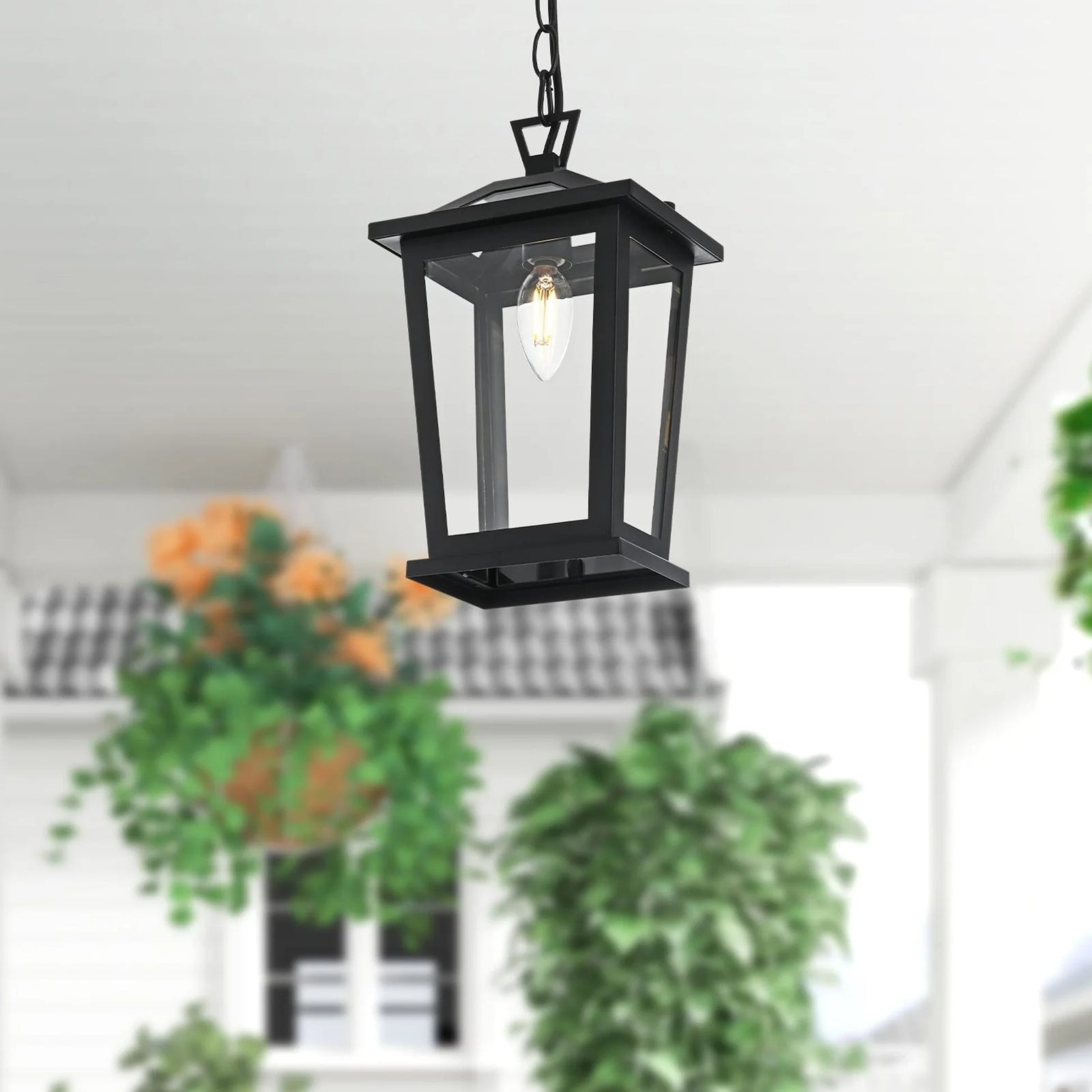 7 Inch Outdoor Pendant In Black - View 2 - Joshua Marshal