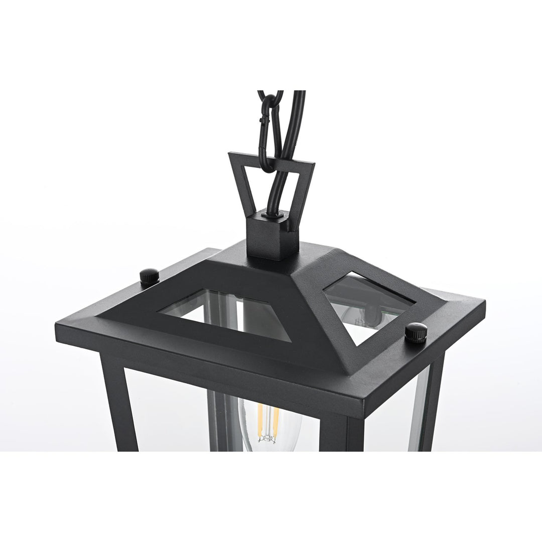 7 Inch Outdoor Pendant In Black - View 4 - Joshua Marshal