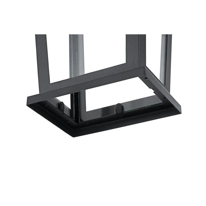 7 Inch Outdoor Pendant In Black - View 5 - Joshua Marshal