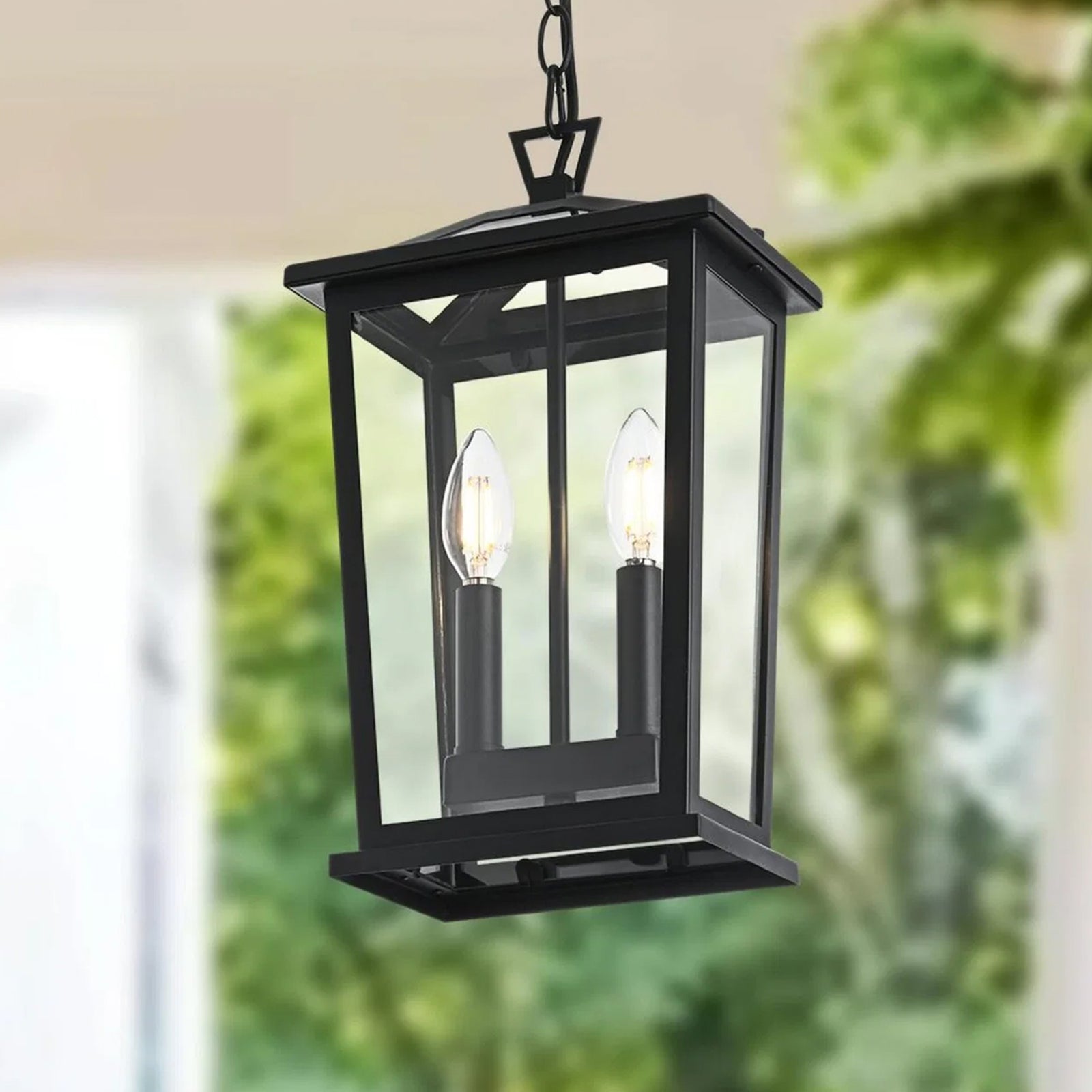 8.5 Inch Outdoor Pendant In Black Black Finish - LIGHTING by Joshua Marshal