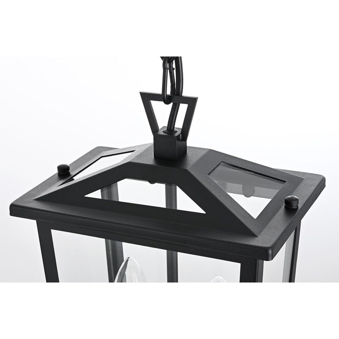 8.5 Inch Outdoor Pendant In Black - View 4 - Joshua Marshal