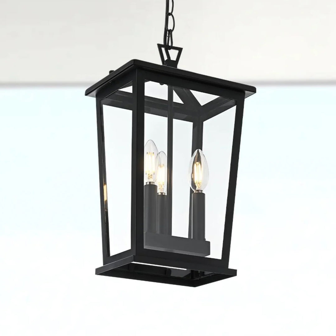9.5 Inch Outdoor Pendant In Black Black Finish - LIGHTING by Joshua Marshal