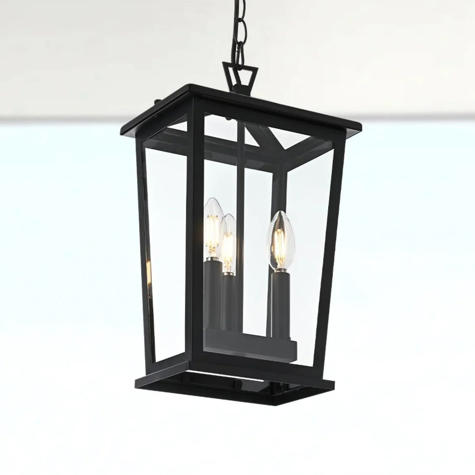 9.5 Inch Outdoor Pendant In Black Black Finish - LIGHTING by Joshua Marshal