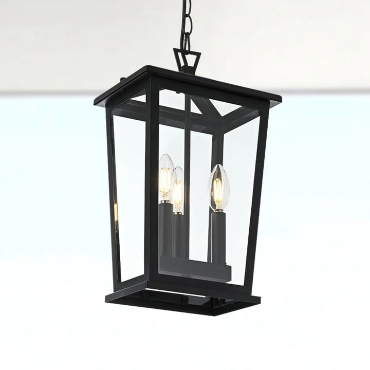 9.5 Inch Outdoor Pendant In Black Black Finish - LIGHTING by Joshua Marshal