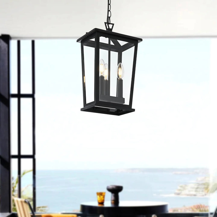 9.5 Inch Outdoor Pendant In Black - View 2 - Joshua Marshal