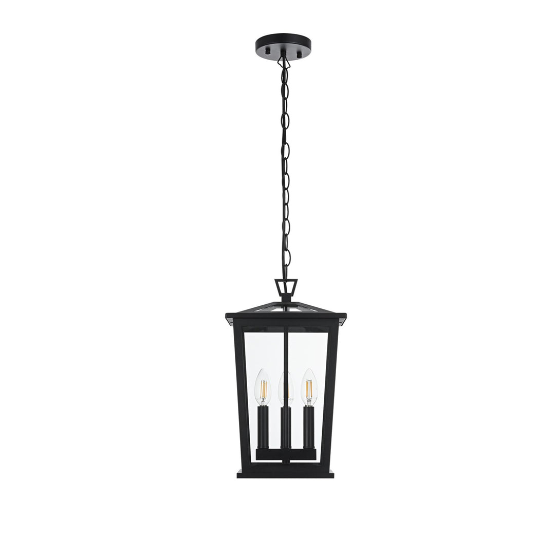 9.5 Inch Outdoor Pendant In Black - View 3 - Joshua Marshal
