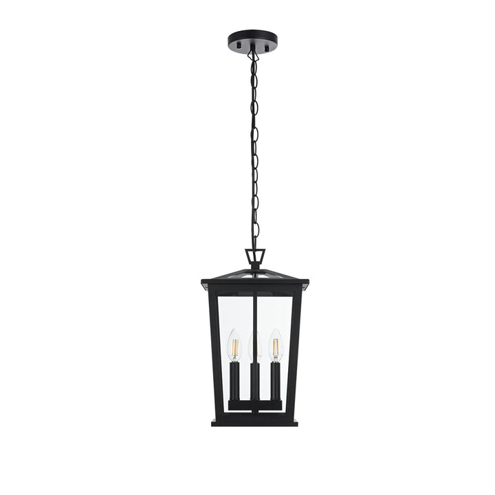 9.5 Inch Outdoor Pendant In Black - View 3 - Joshua Marshal