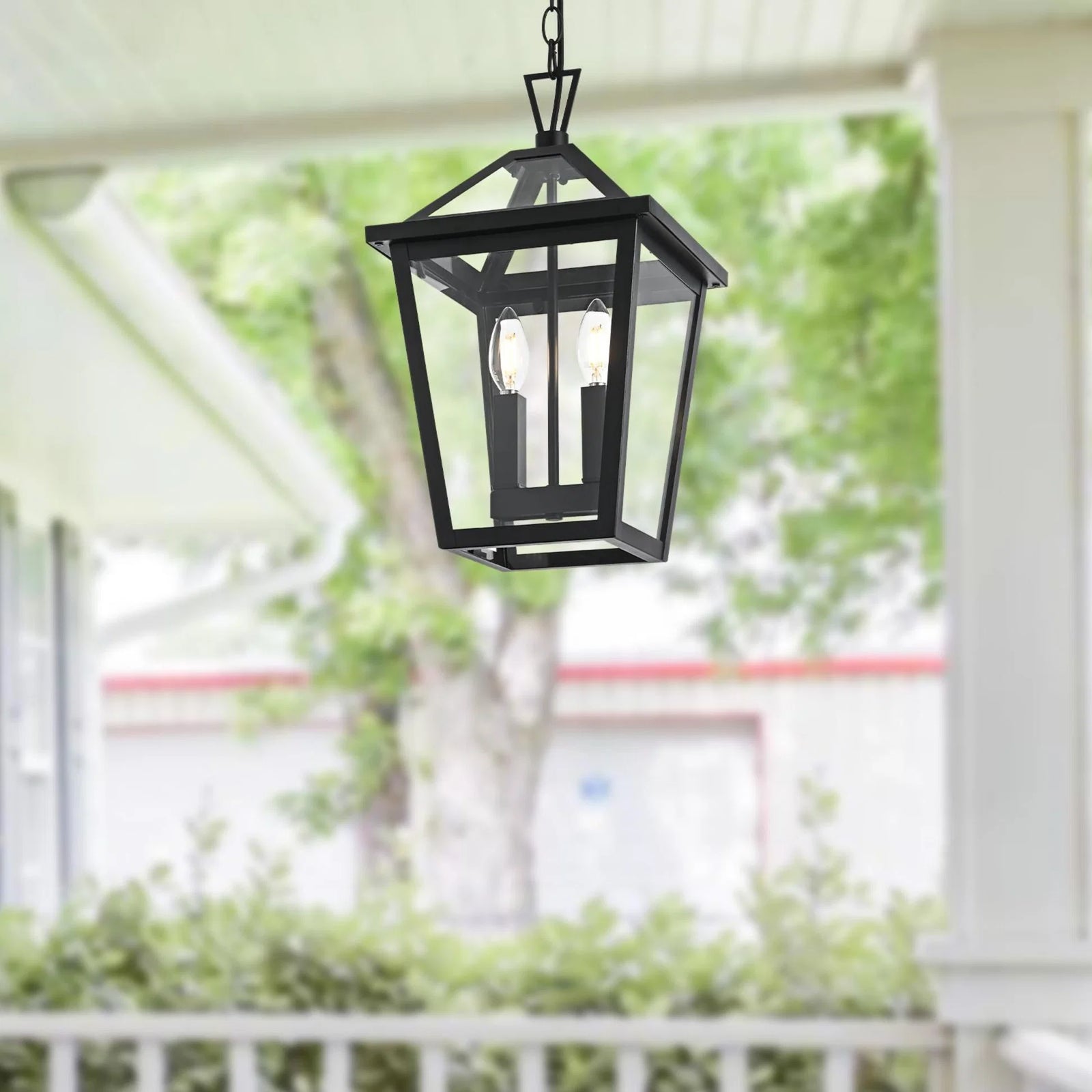 10 Inch Outdoor Pendant In Black - View 2 - Joshua Marshal
