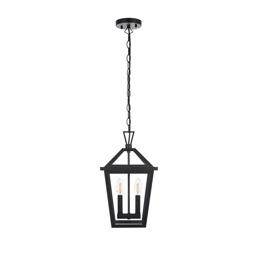 10 Inch Outdoor Pendant In Black - View 3 - Joshua Marshal