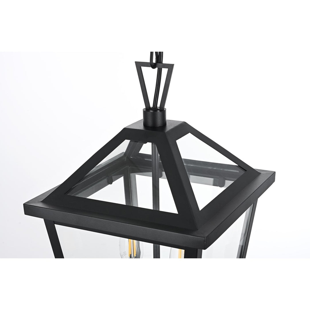 10 Inch Outdoor Pendant In Black - View 4 - Joshua Marshal