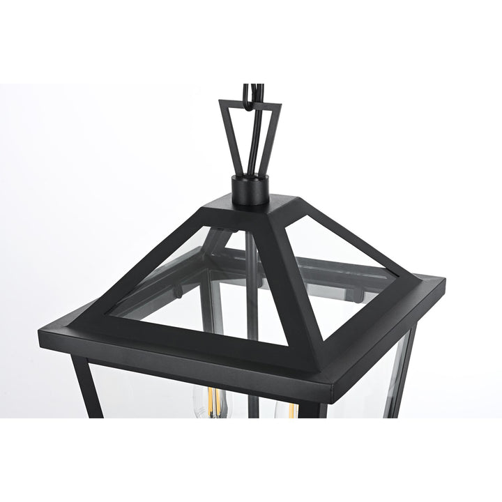 10 Inch Outdoor Pendant In Black - View 4 - Joshua Marshal
