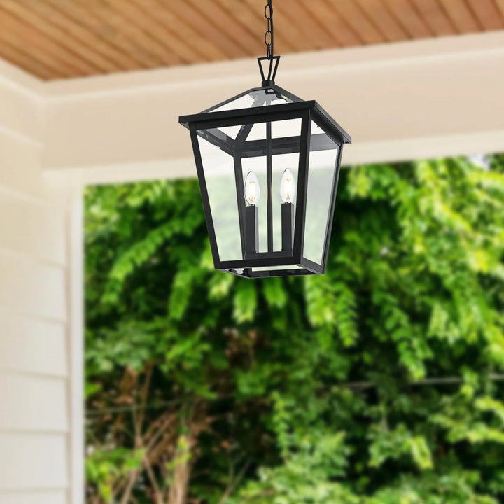 12 Inch Outdoor Pendant In Black - View 2 - Joshua Marshal