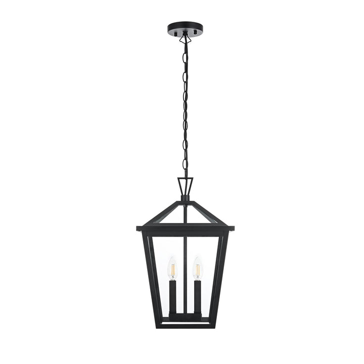 12 Inch Outdoor Pendant In Black - View 3 - Joshua Marshal
