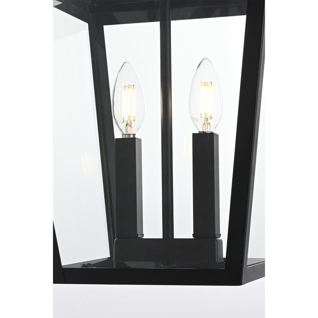 12 Inch Outdoor Pendant In Black - View 5 - Joshua Marshal