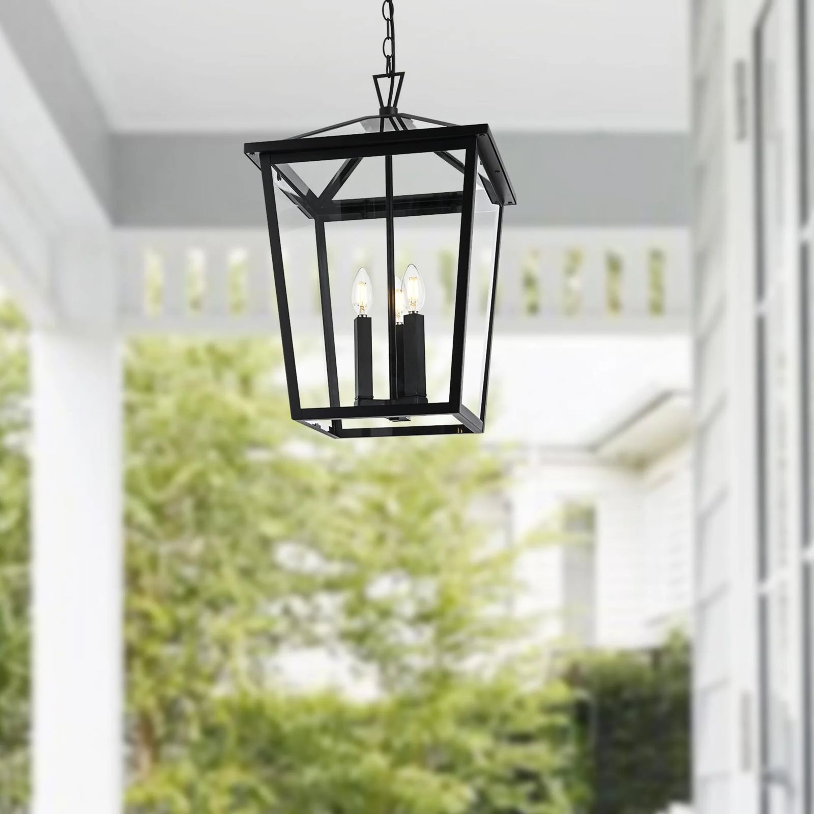 14 Inch Outdoor Pendant In Black - View 2 - Joshua Marshal