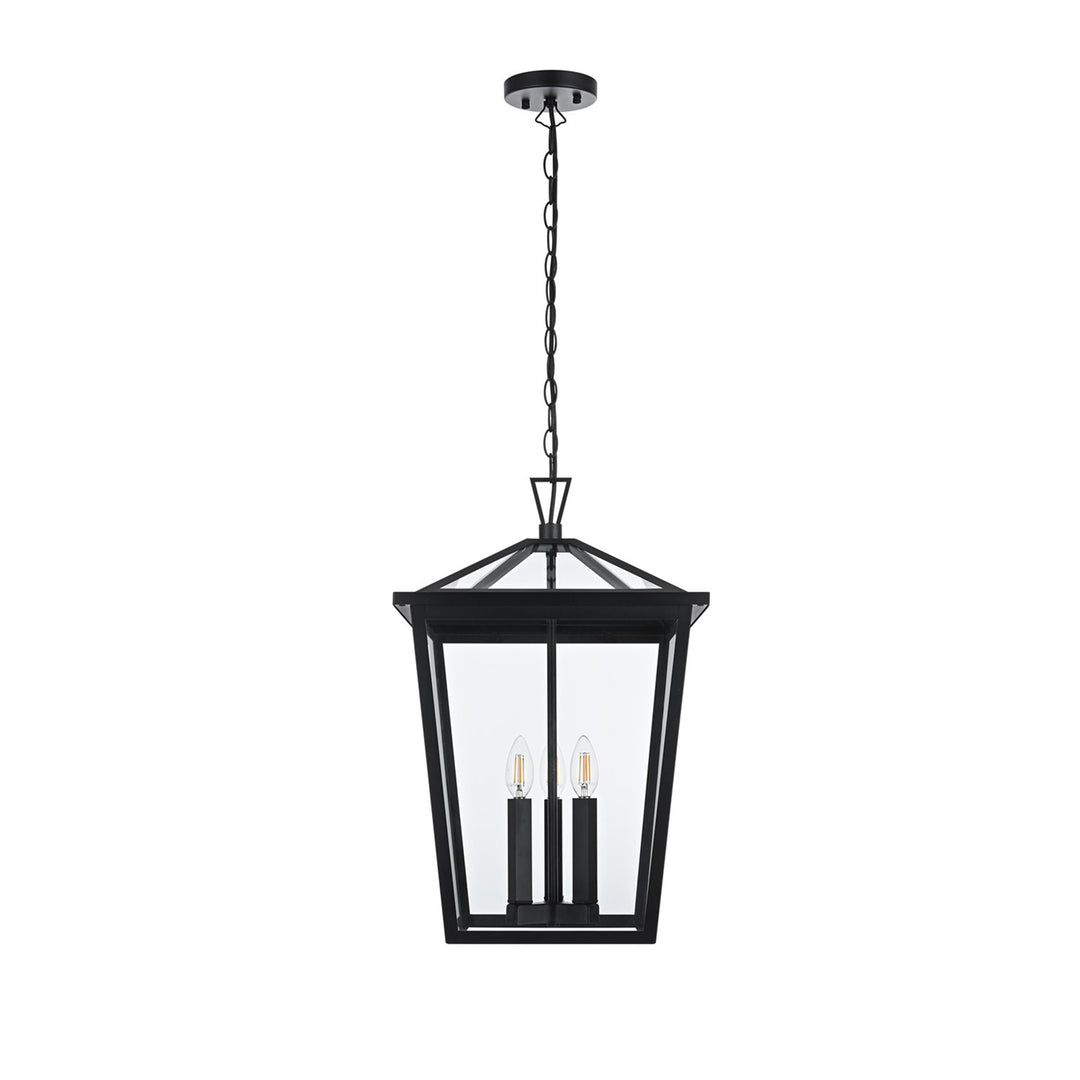 14 Inch Outdoor Pendant In Black - View 3 - Joshua Marshal