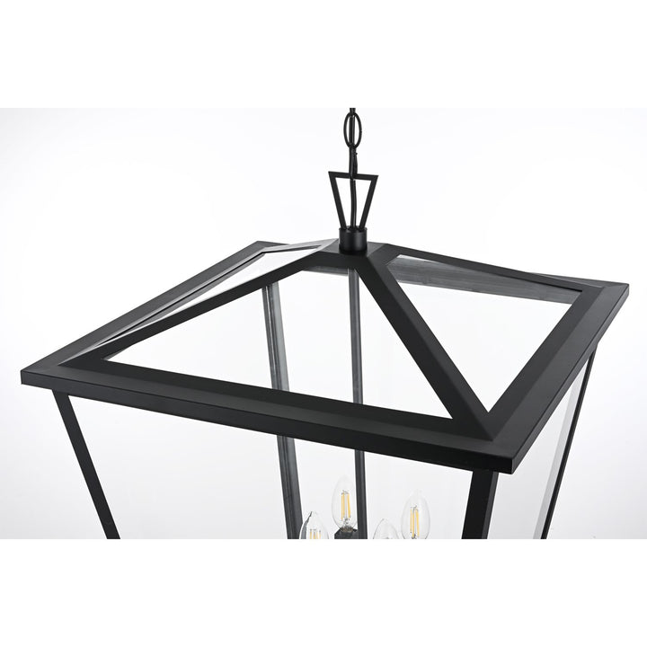 20 Inch Outdoor Pendant In Black - View 5 - Joshua Marshal
