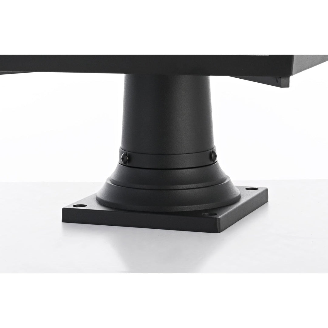 20 Inch Outdoor Post Light In Black - View 5 - Joshua Marshal