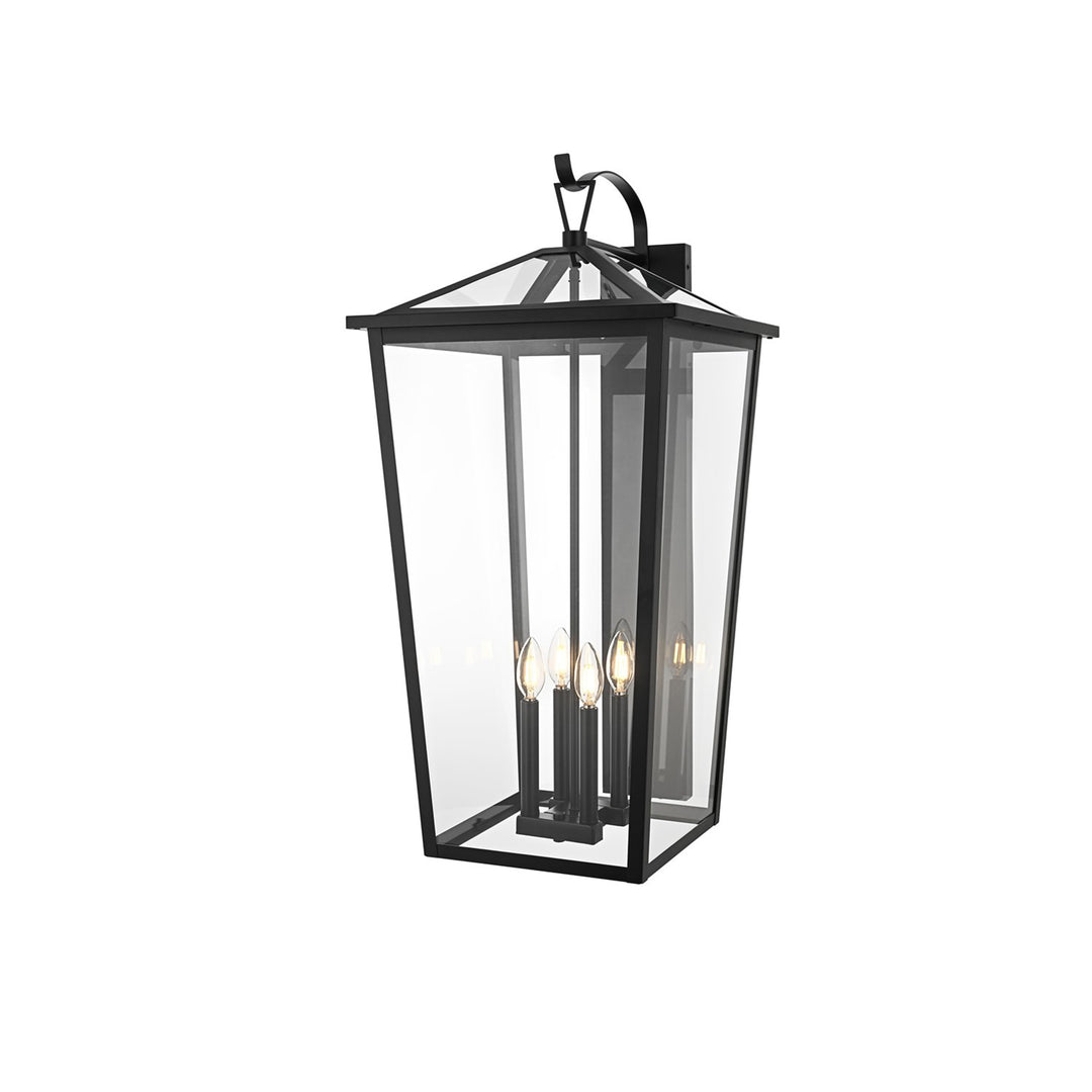 16 Inch Outdoor Wall Sconce In Black - View 3 - Joshua Marshal