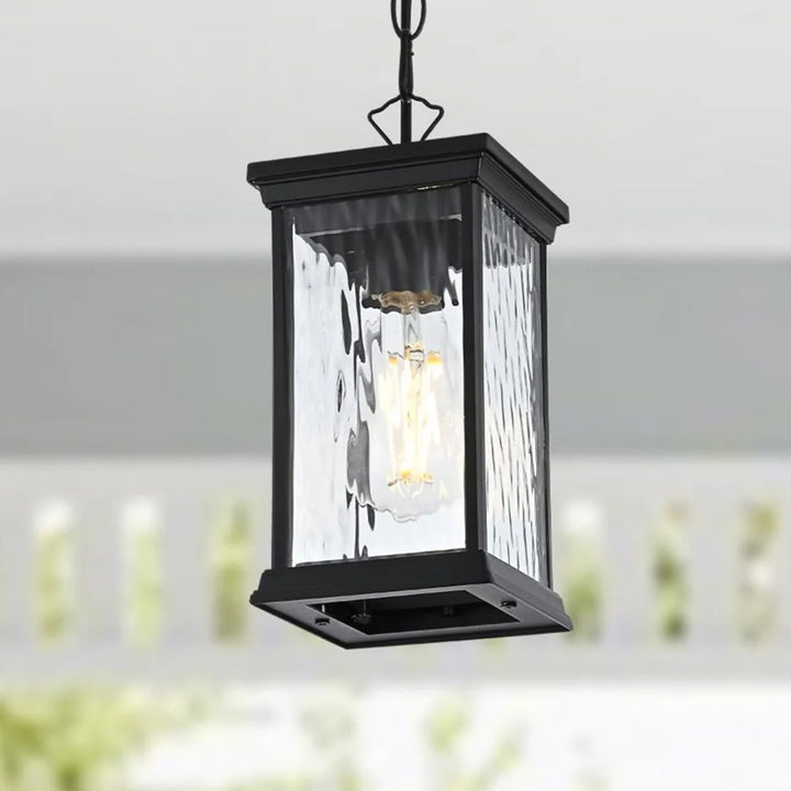 5 Inch Outdoor Pendant In Black Black Finish - LIGHTING by Joshua Marshal