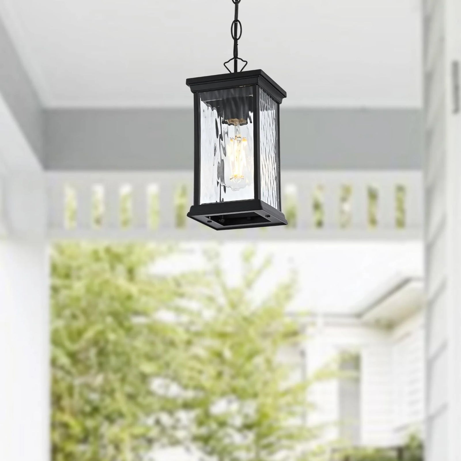 5 Inch Outdoor Pendant In Black - View 2 - Joshua Marshal