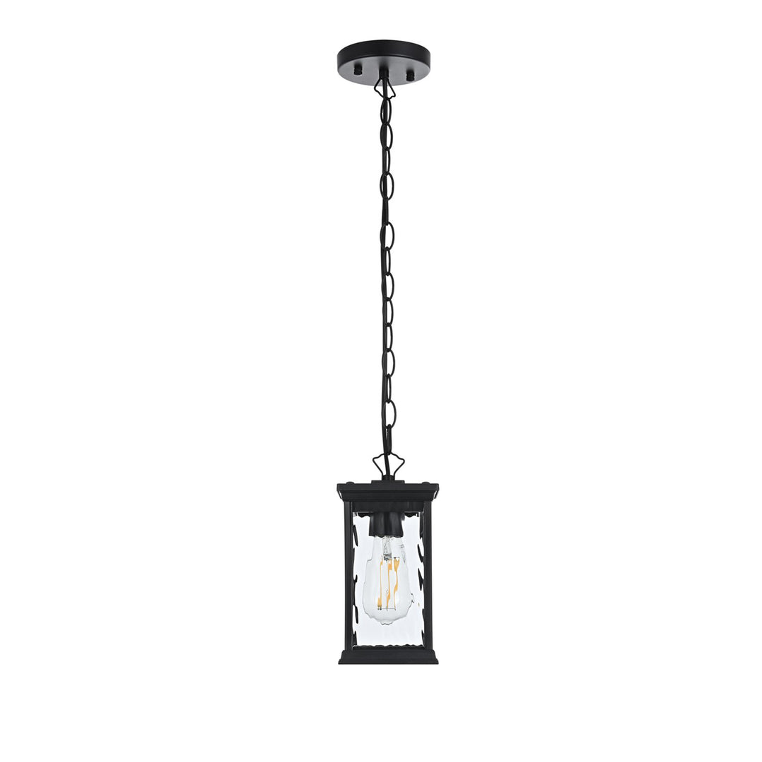 5 Inch Outdoor Pendant In Black - View 3 - Joshua Marshal